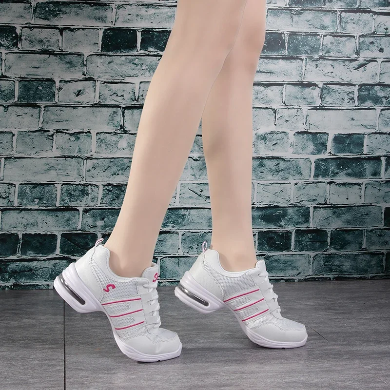 Dancing Shoes For Women Sports Feature Modern Jazz Dance Shoes Soft Outsole Breath Dance Female Waltz Sneakers women shoes women sneakers