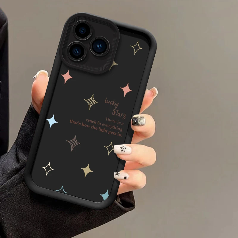 Creative Color Stars Shockproof Soft Silicone Phone Case