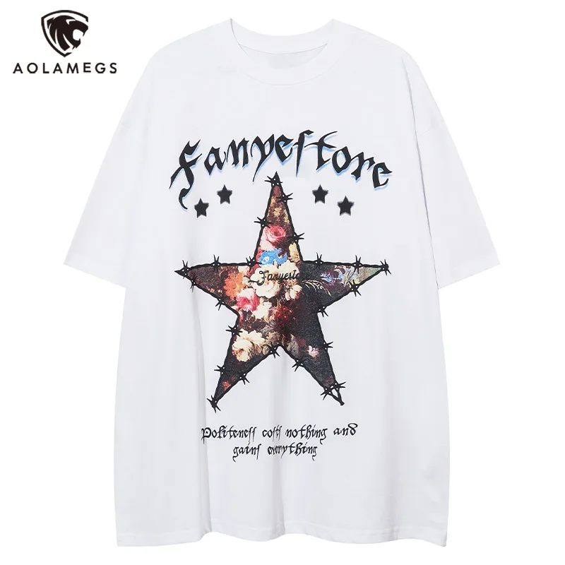 

Мужская футболка с короткими рукавами, Готическая Винтажная футболка с круглым вырезом, Свободные повседневные модные летние топы для пар