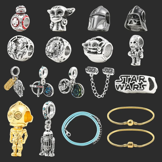 Star Wars Charms for Jewelry Disney DIY Beads Pendant Bracelets Cute Baby Yoda Charms Accessories _ - AliExpress Mobile