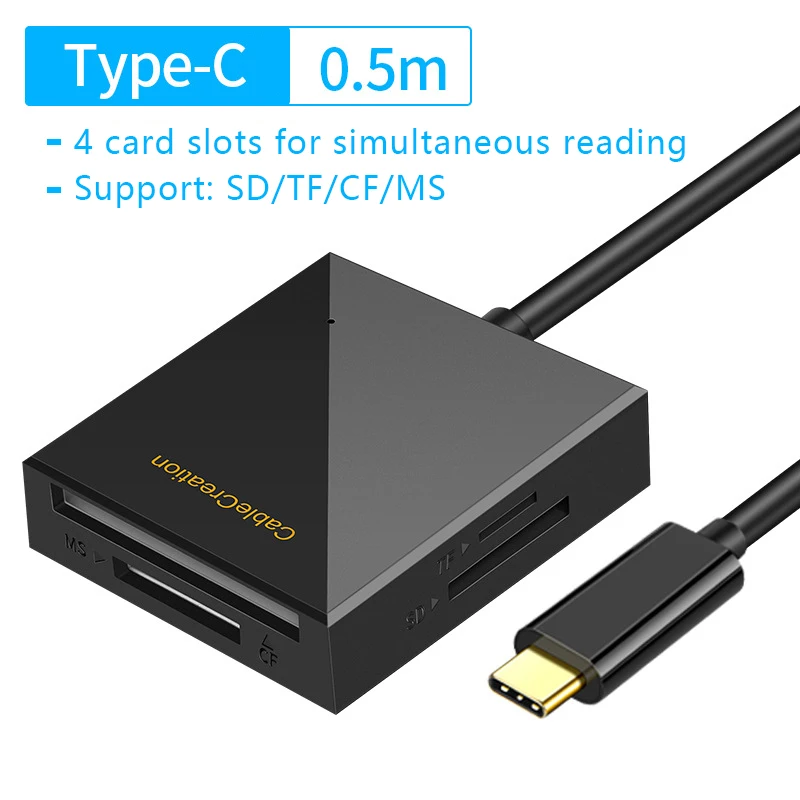 Uthai-leitor de Cartão Quatro-em-um para Celular Câmera de Computador cf ms sd tf Card Usb 3.0 Compatível com Windows Mac os Linux - Imagem 4