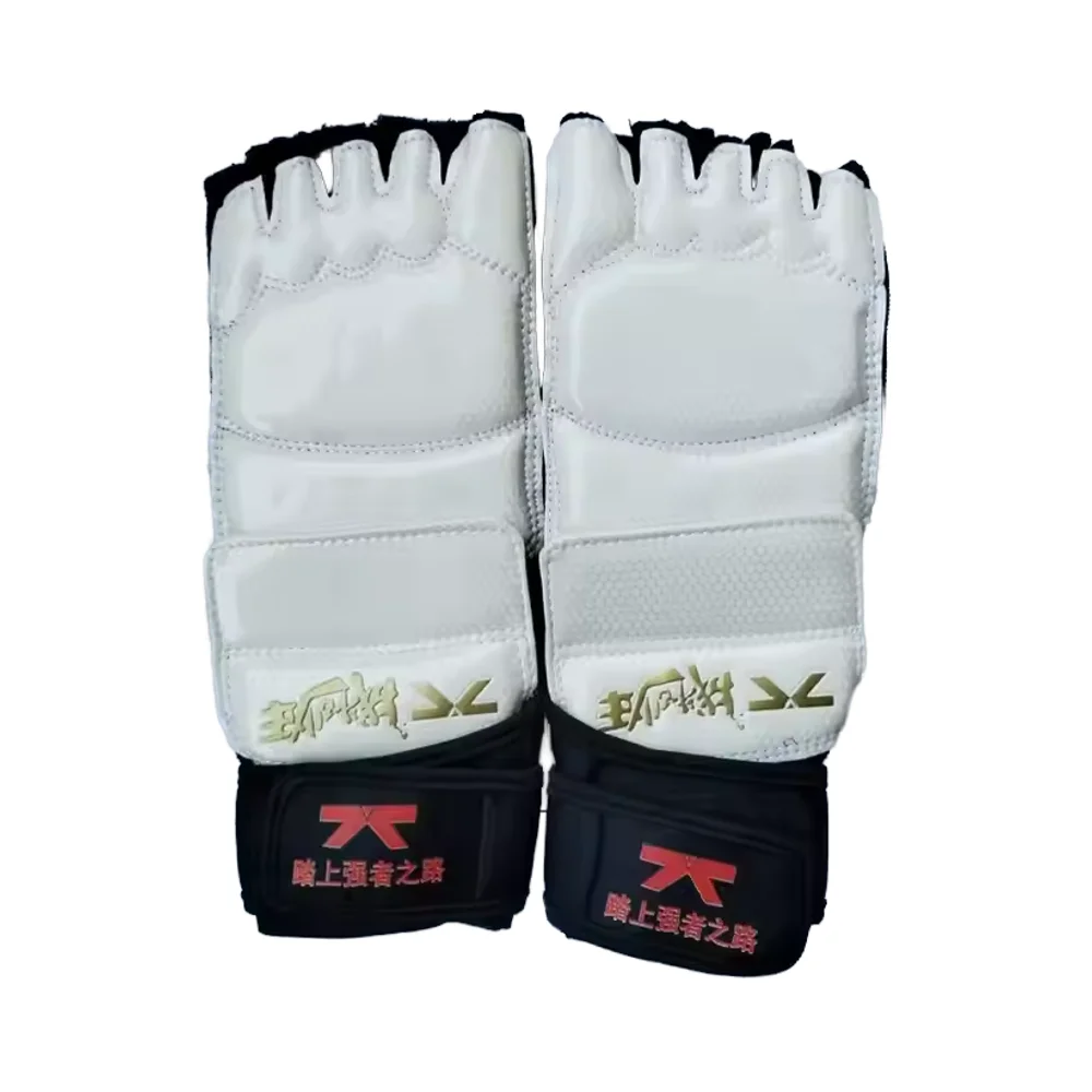Half Finger Boxing Gloves Karate Muay Thai Training PU Leather Workout Gloves Foot Protector Taekwondo for Adults Kids