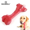Pet Dog Bone Chew Toy for Chewers Treat Dispensing Durable Rubber Toothbrush Cleaning Toy Puppy Chewing Supplies Dog Accessories 1