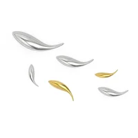 Creative Electroplating Gold Silver Fish Wall Hanging Decor Living Room Sofa Background Three-dimensional Fish Hanging Ornament 2