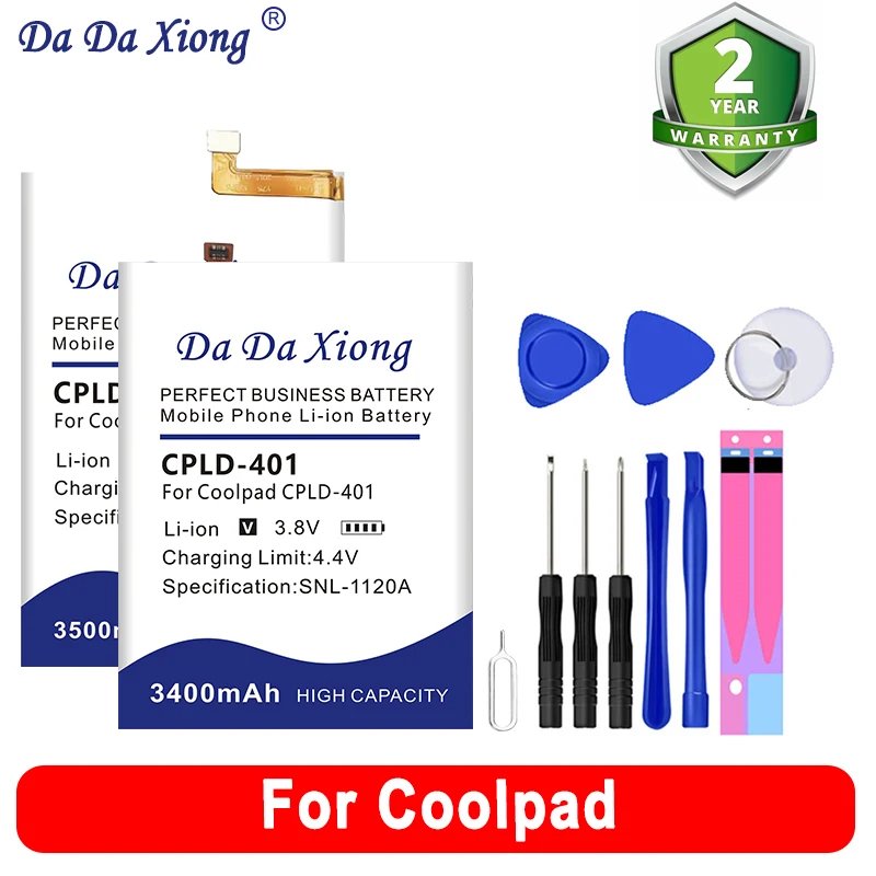 Cpld-403 Cpld-359 Batteria Per Coolpad Leeco Legacy Tiptop Fashion Max A8-930 E501 Y75 A8-932 Cool 1 2 Play 6 Btr3636Ab C105-8
