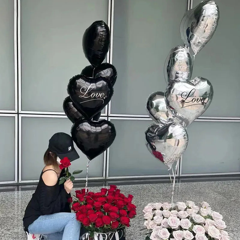 Palloncini 18 anni buon compleanno scritta happy birthday addobbo numero 18 rosa