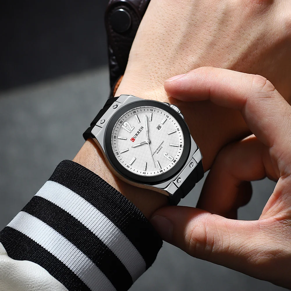 Curren *出品 Curren 8455 Quartz Watch - Stylish & Durable Men's Timepiece