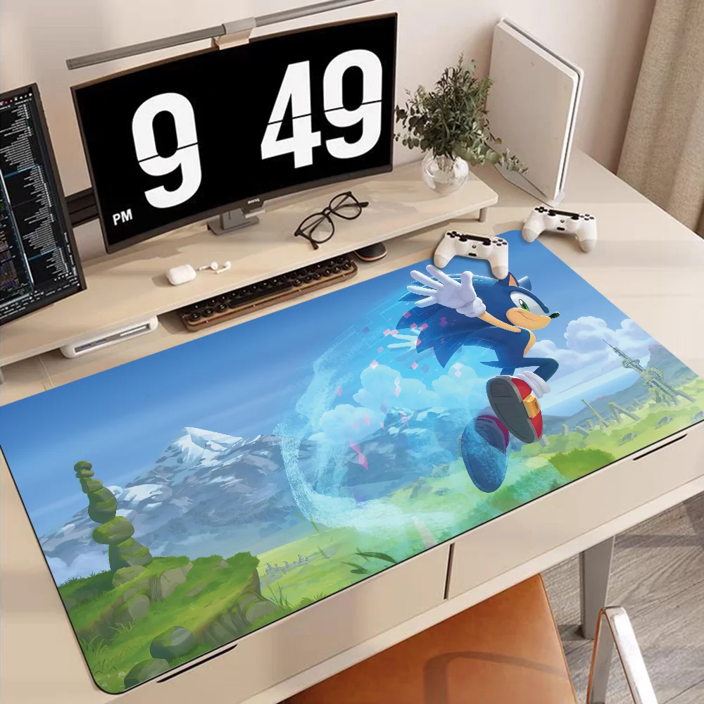 thumbnail image 1 of Alfombrilla de ratón S-Sonic The H-Hedgehog de 90 x 40 cm, alfombrilla grande para teclado, alfombrilla de mesa para estudiantes, alfombrilla de ratón para juegos de escritorio, alfombrilla de ratón p, 1 of 5