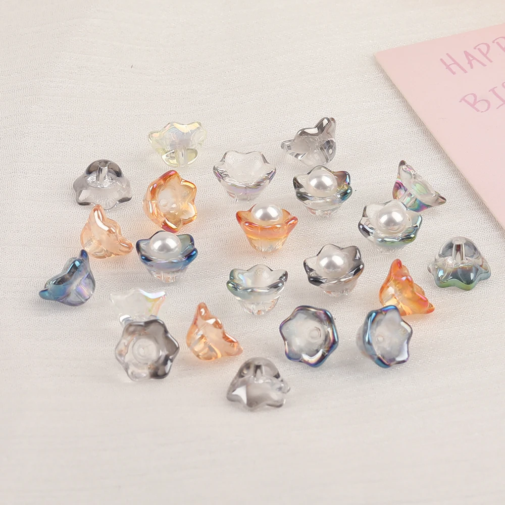 Cordial Design 7*11MM 500pcs DIY Crystal Beads/Flower Shape/Hand Made/Aurora Effect/Glass Beads/Jewelry Findings & Components - cordial