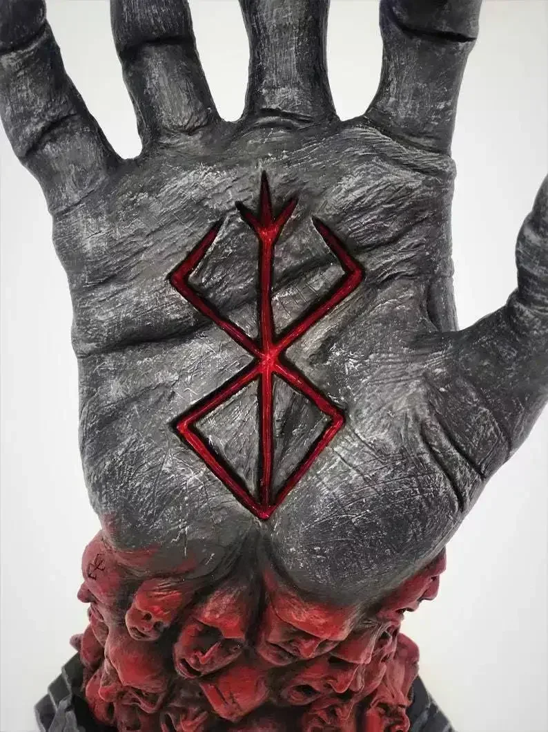 Berserk Figurine - Hand of God Resin Sculpture Ornament: Anime-Inspired Skeleton Craft