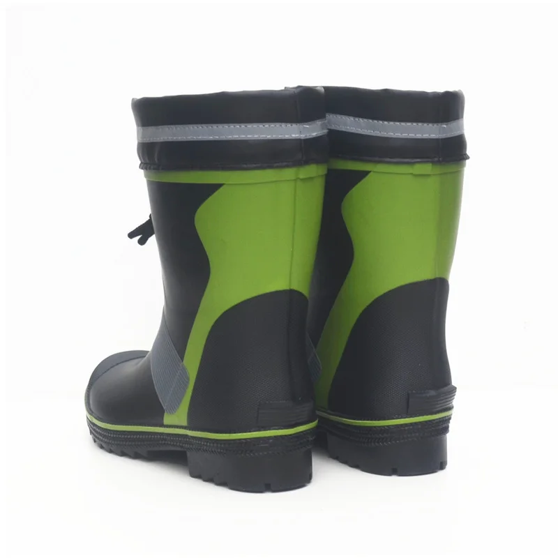 Waterproof Fishing Boots Men Women Rubber Mid Tube Rain Shoes Hunting Working Anti Slip Rain Boots