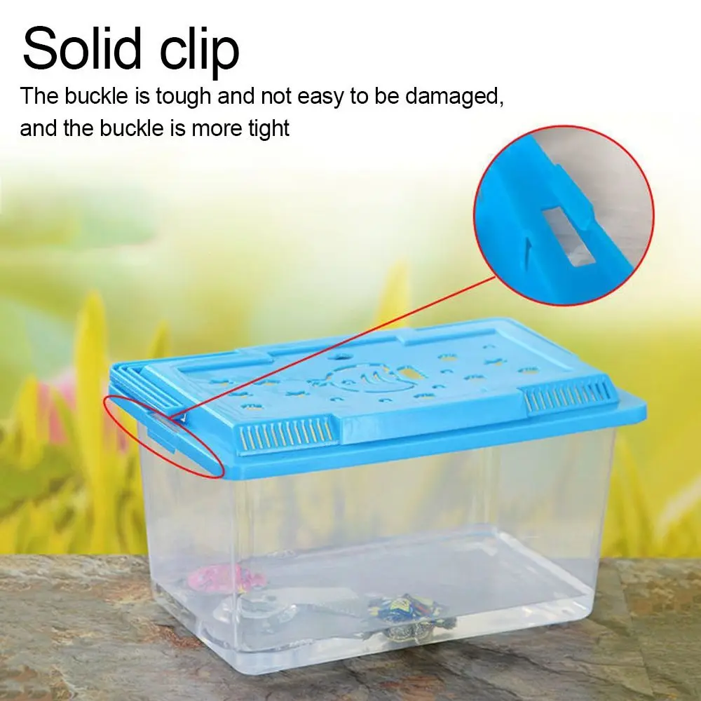 Mini Portable Pet Breeding Box Square Box for Reptile Transport Hamster Breeding and Climbing Turtle Shaped