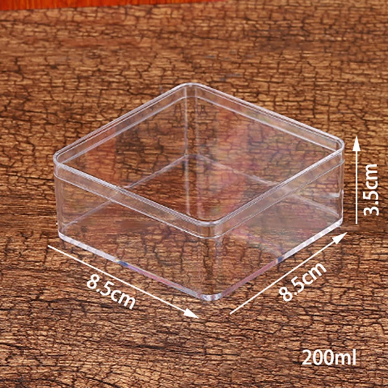 T5EF 12 Pcs Small Acrylic Box with Lid Christmas Gift Packing Box Clear  Candy Containers Display Boxes Mini Storage Box - AliExpress