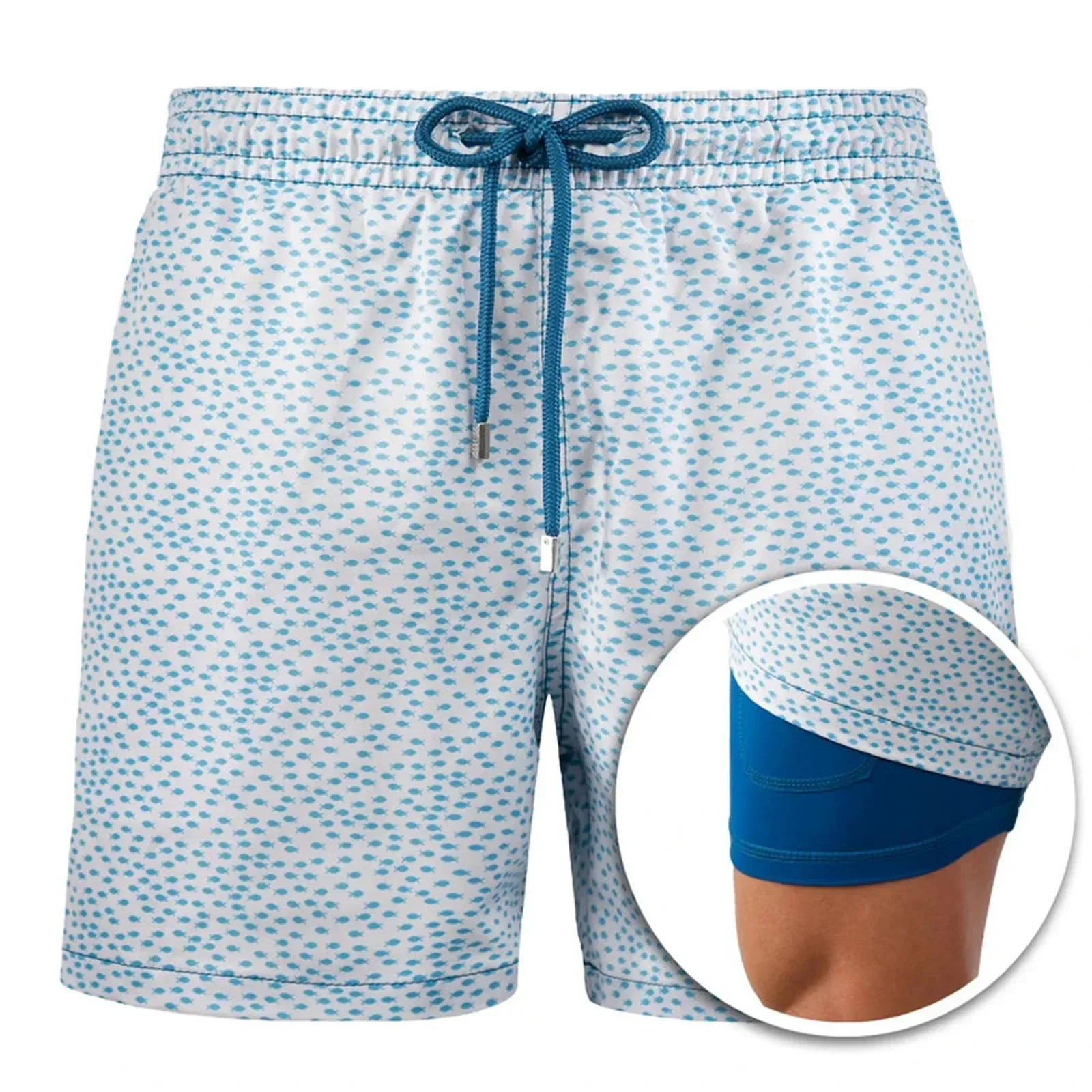 Customizable New Hot Selling 2024 Beach shorts with lining 5
