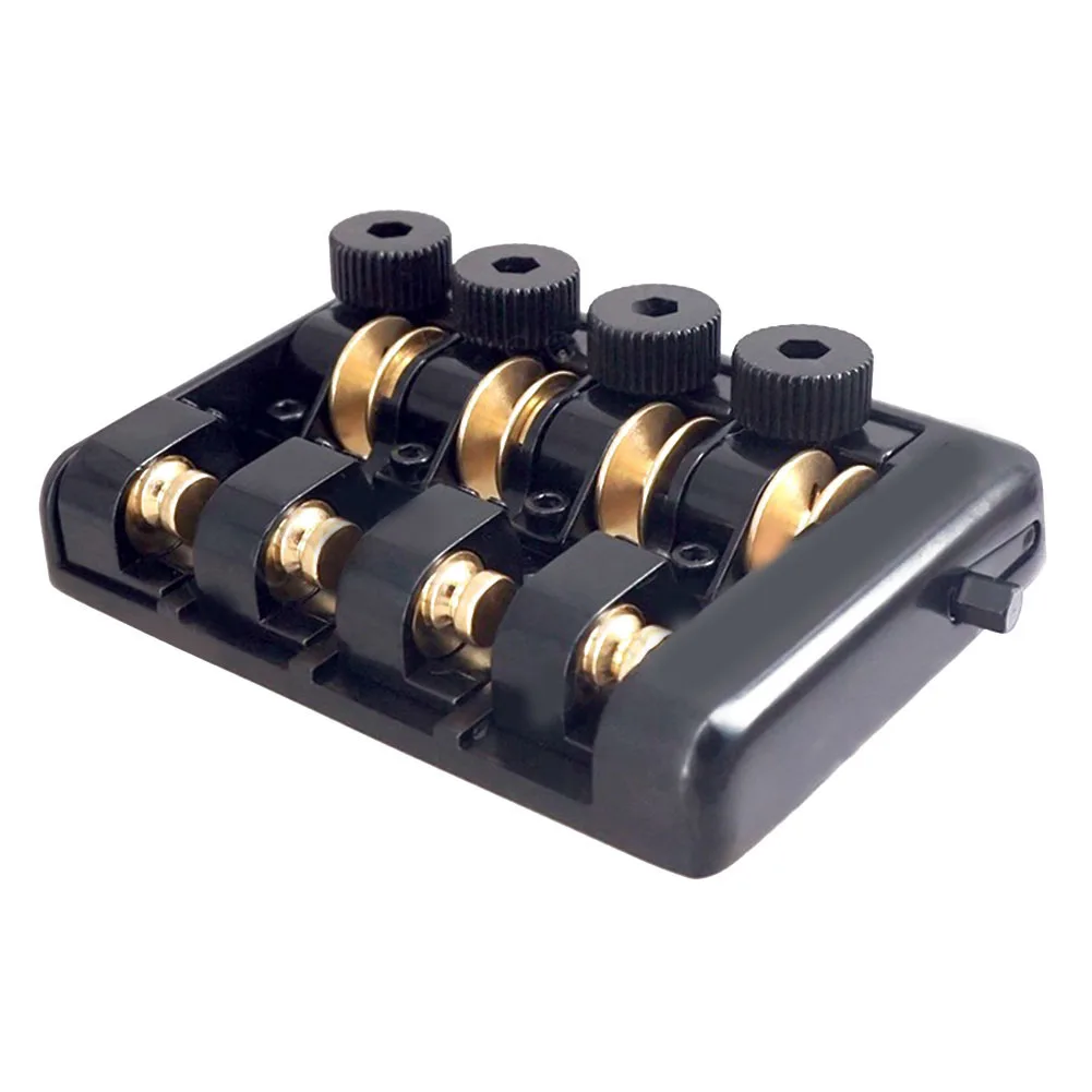 

Unlock the Beauty of Your Travel Bass Guitar with this Headless Brass Roller Saddle Bridge Designed to Impress