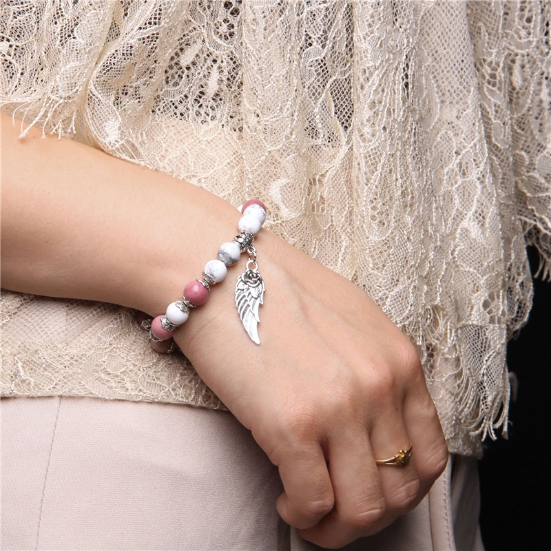 Parisa Rose Gold Angel Wing Bracelet | Lucy Bradshaw Jewellery