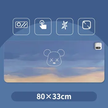 대형 사무실 책상 단축키 난방 마우스 패드, 기숙사 학생 숙제, 방수 책상, 따뜻한 패드 상품 이미지