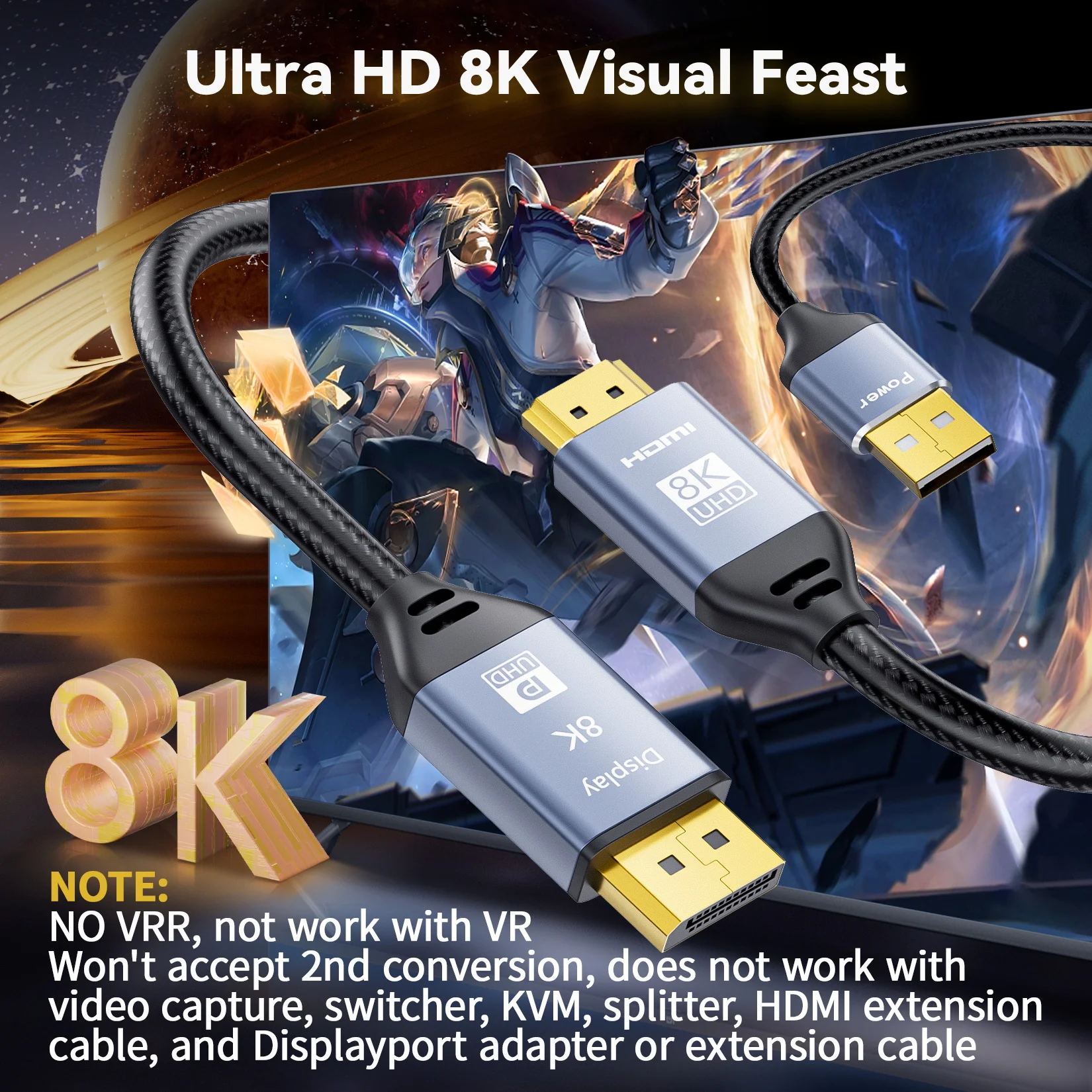 Ȱ 8K HDMI 2.1 - ÷Ʈ 1.4 ̺ 4K HDMI - ÷Ʈ 144Hz ȯ  HDMI 2.1 Է - ÷Ʈ DP 1.4 