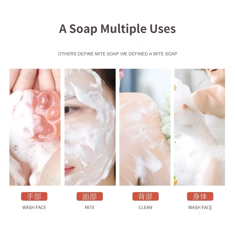 Cat Claw Soap Cleaning Nourishing Oil-Control Whitening Acne Treatment Mite Removal Soap Face Soap Skin Care Jelly Handmad Soap