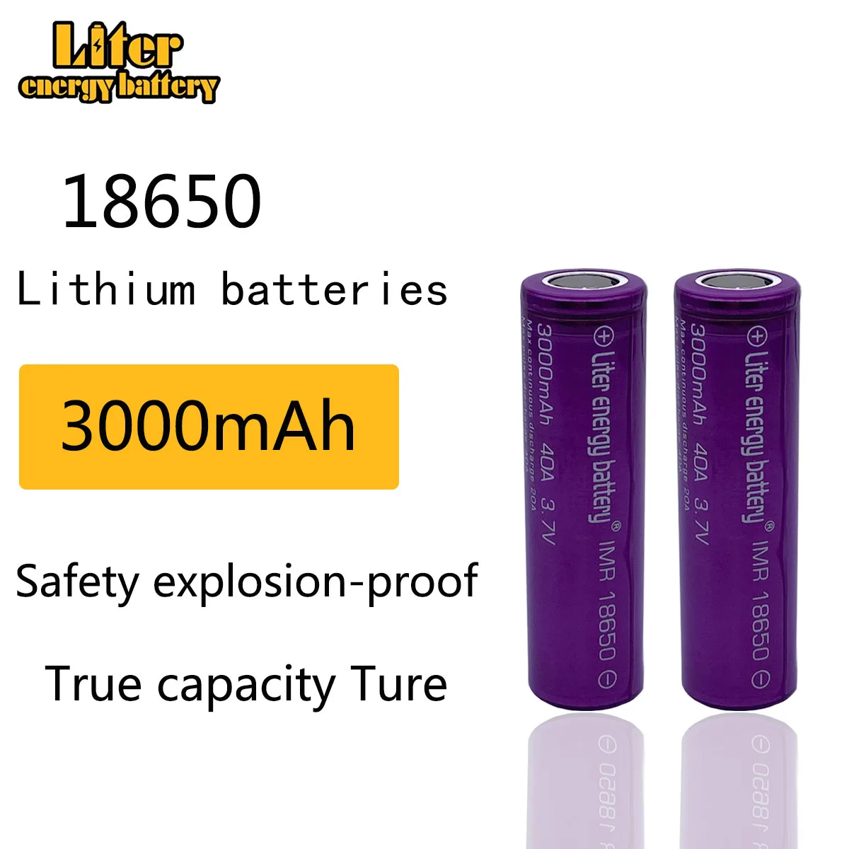 2Pcs Batterie Per Laptop Batteria Per Sigaretta Elettronica 18650 3000Mah 40A Batteria Li-Mn Per Vtwo Rx2/3 Rx200S