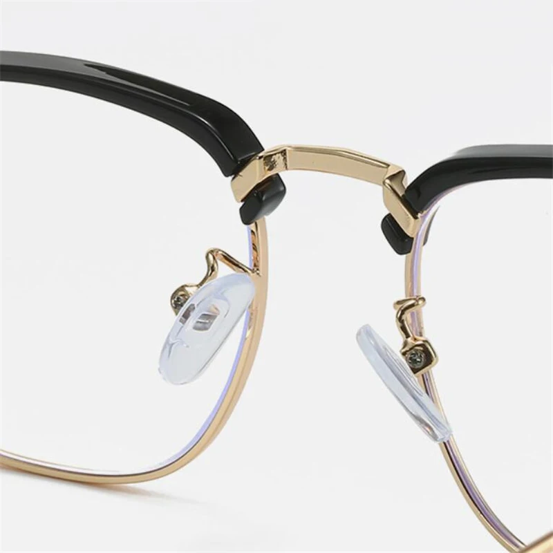 0 -0.5 -1.0 To -6.0 Anti Blue Rays Square Nearsighted Glasses For Women Men Vintage Metal Hinge Myopia Photochromic Eyeglasses 4