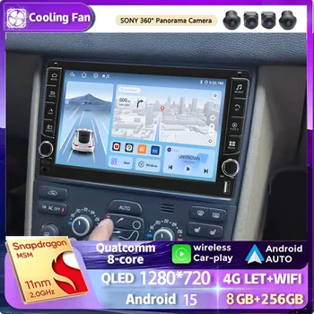 Radio para Auto Android 15 para Volvo XC90 2004-2014, Reproductor Multimedia Inalámbrico Carplay, Navegación GPS, Estéreo, 2 Din, 5G+WiFi 1