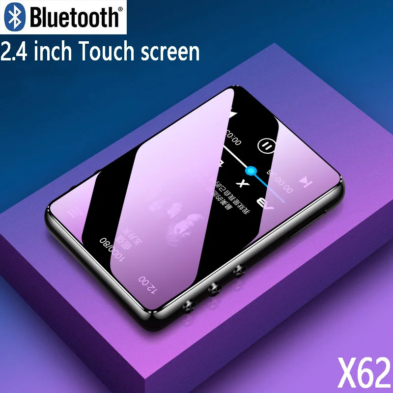Original metal MP4 player Bluetooth 5.0 touch screen 2.4 inch built-in speaker MP3 with e-book radio recording video playback Mp4 Player Music Player Mini Media Player