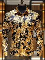 Chemise à manches longues pour hommes, vêtements imprimés haute définition, vacances de loisirs en plein air, luxe, à la mode, créateur de haute qualité 5