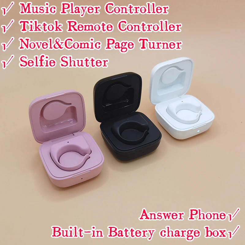 Tanie Wireless Bluetooth Remote Control Ring for Tiktok Like Button Selfie Shutter Novel Comic Page
