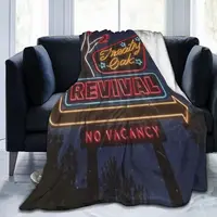Throw Blanket Treaty Oak Revival No Vacancy Micro Fleece Blanket Four Sizes Cartoon Portable For Living Room AntiPilling Blanket 1