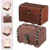 2 Pcs Treasure Chest Piggy Bank Organizer Lids Maker Large For Party Coin Child 1