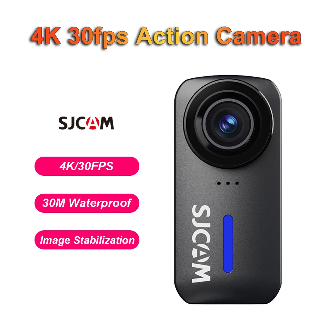 C110+ 4K 30fps Action Camera 170° Ultra Wide F1.8 Lens 30m Waterproof with Case Six Axis Gyroscope Anti-Shake