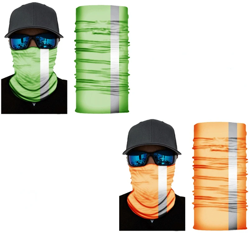 

Reflective Strip Series Spot Outdoor Variety Cycling Sports Scarf Seamless Multifunctional Magic Scarf Spring and Summer