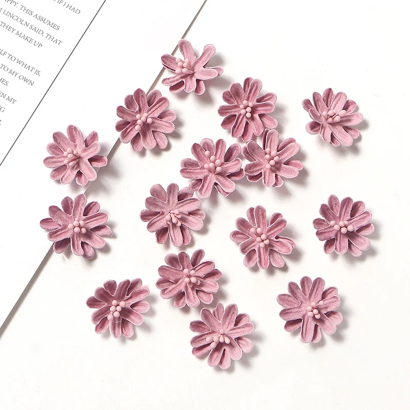 10/20/50 Stück künstliche Blumen, kleine Gänseblümchen, Heimdekoration, Hochzeitsdekoration, künstliche Blumen, DIY-Girlande, Braut-CraftJewelry – Detail 9