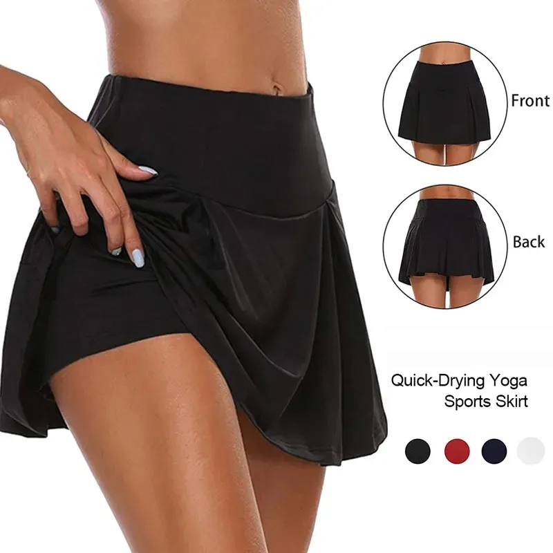 

Летняя женская спортивная короткая юбка для гольфа и тенниса, женская одежда с завышенной талией для спортзала, платье-брюки, женская одежда для гольфа