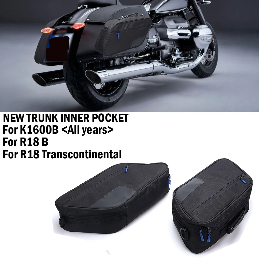 

New Motorcycle Accessories Luggage Bags Black Inner Bags For BMW K1600B K 1600 B K 1600B R18 B R 18 Transcontinental