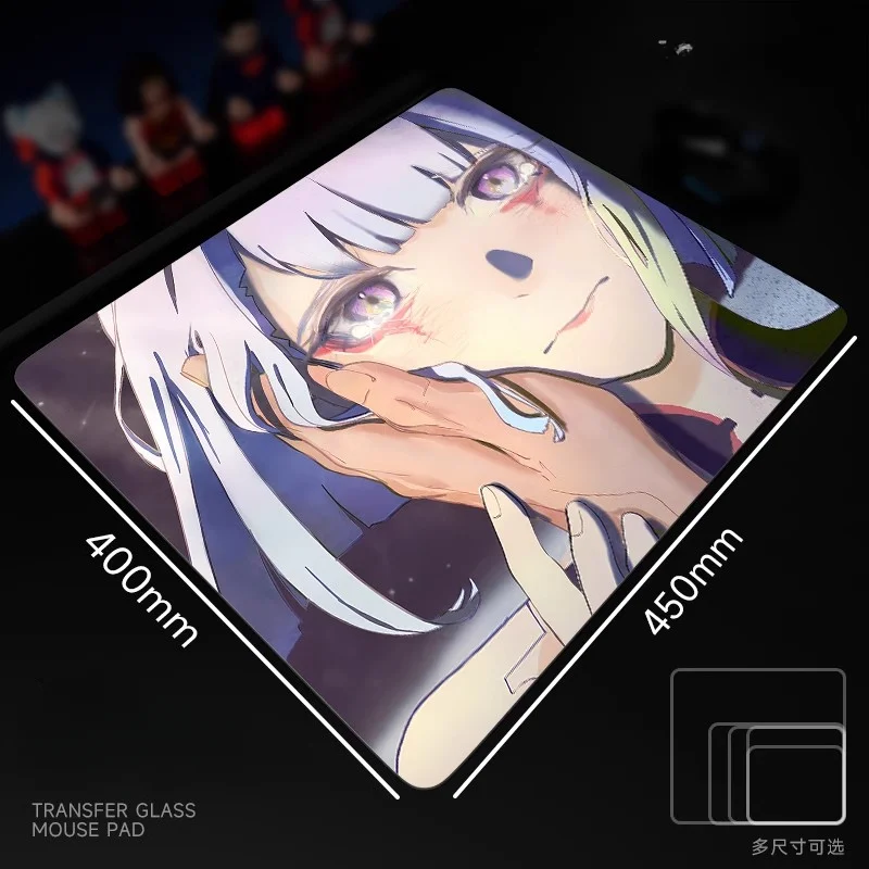 E-sports-滑らかなガラスのマウスパッド,ゲーム,アニメ,カスタム