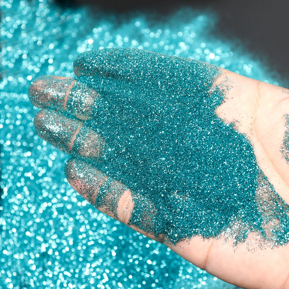 Nail Powder Nail Glitter Nail Pigment 50g/bag Gold Silver Nail Art Glitter Powder 0.2mm Ultra-Fine Pigment