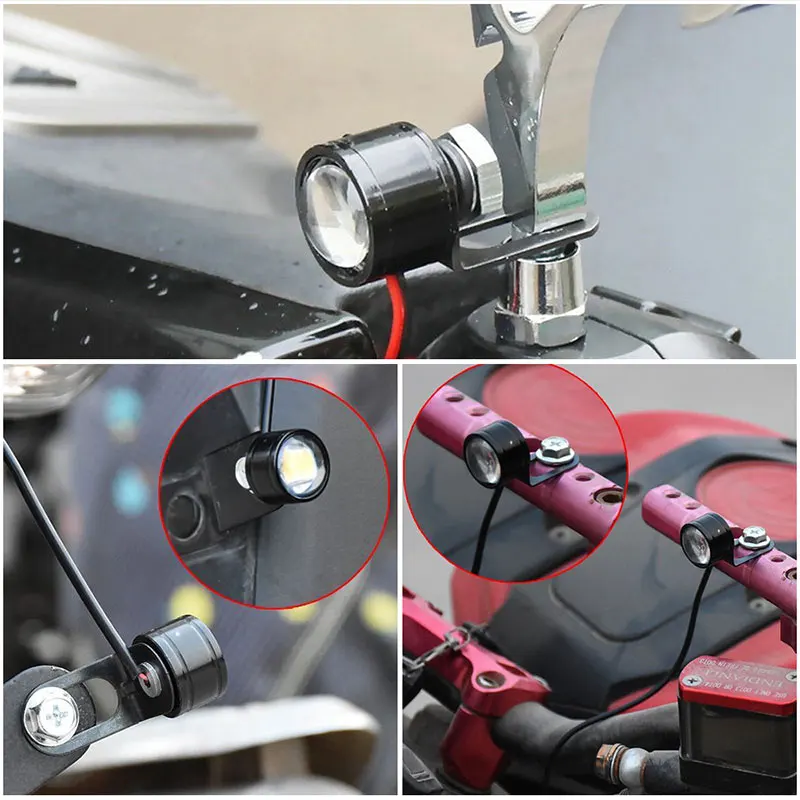 Motorcycle led lights 2Pcs Motorcycle Led Light Driving Lamp Brake Light Fog Lamp Accessories