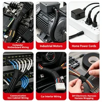 10/25 Meters Heat Resistant Flame Retardant Cloth Tape Coroplast Adhesive Wire Harness Loom Protection For Car Cable Wiring 6
