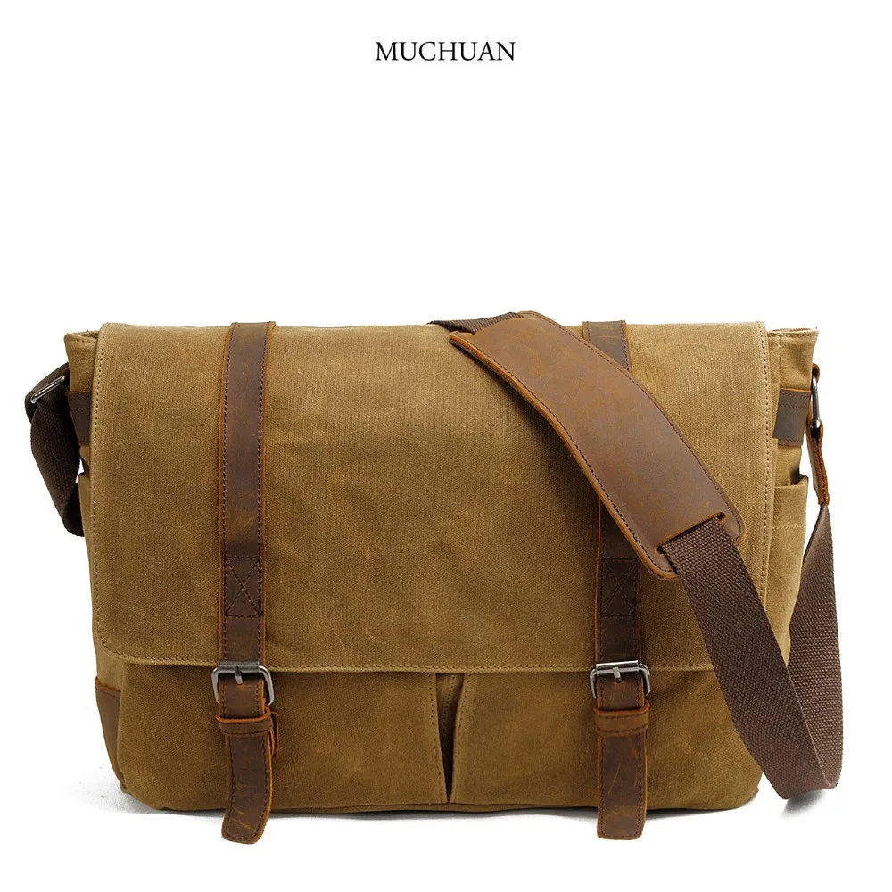 

retro canvas shoulder bag casual diagonal men's bag waterproof messenger bag