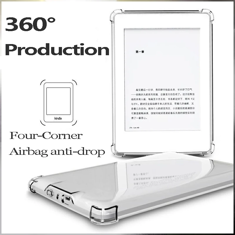 Capa de Silicone Anti-queda para Kindle Paperwhite Capa para Kpw Kpw123 Polegada Leitores de Tablets Transparente 2023 - Imagem 5