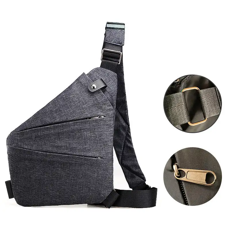 Sac à bandoulière personnel Flex pour hommes, sac à bandoulière pour droitiers, sac à bandoulière lancé, sac de poitrine Messenger multifonction pour voyage court