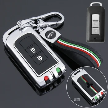 Portachiavi Fob Shell Cover per Mitsubishi L200 ASX Outlander Eclipse Cross Pajero Sport Lancer accessori portachiavi auto-Styling - Portachiavi Fob Shell Cover per Mitsubishi L200 ASX Outlander Eclipse Cross Pajero Sport Lancer accessori