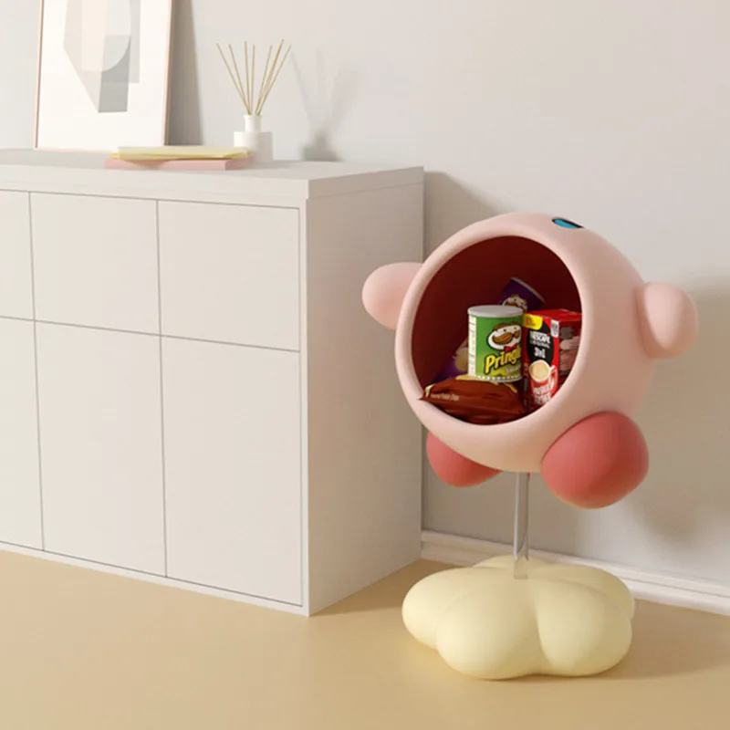 

Cartoon Anime Star Kirby Big Mouth Storage Box Decoration Stand Statue Porch Ornament Storage Box Pink Home Decor Accessories