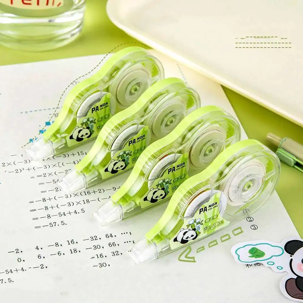 Lytwtw's Mini Cartoon Panda Large Capacity Correction Tape Tools School Office Corrector Stationery Sweet Supplies 1 Pcs correction tape correction supplies