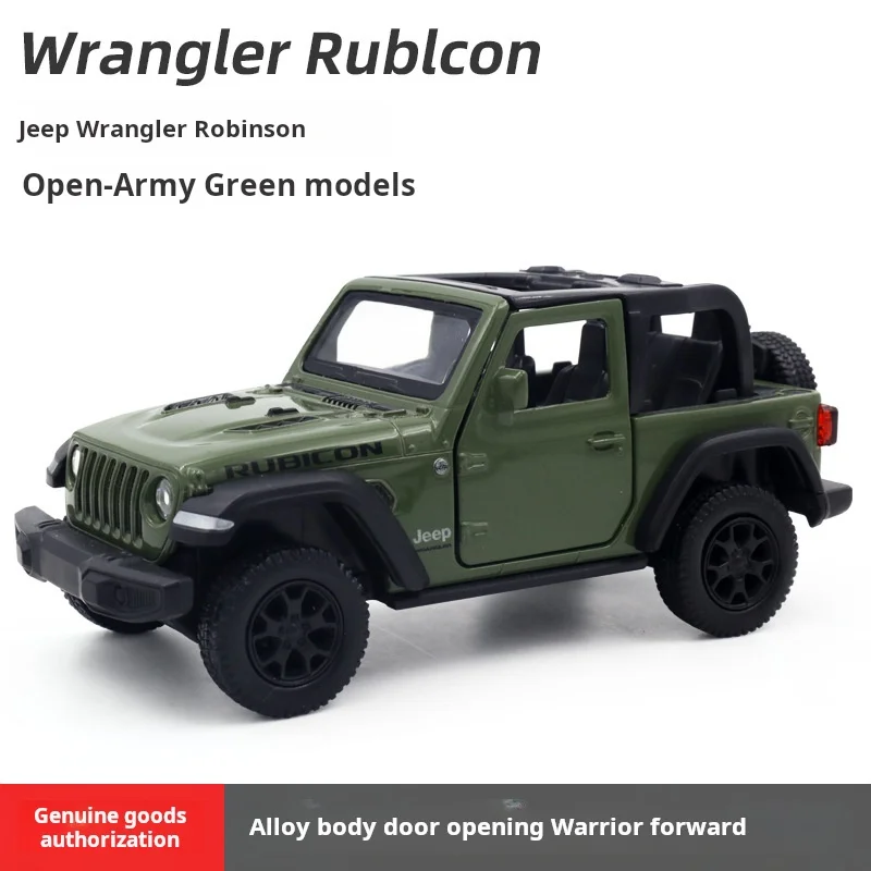 1:36 Scale Jeeps Wrangler Rubicon Alloy Car Model Diecasts Metal Toy Off-road Vehicles Car Model Simulation Collection Kids Gift