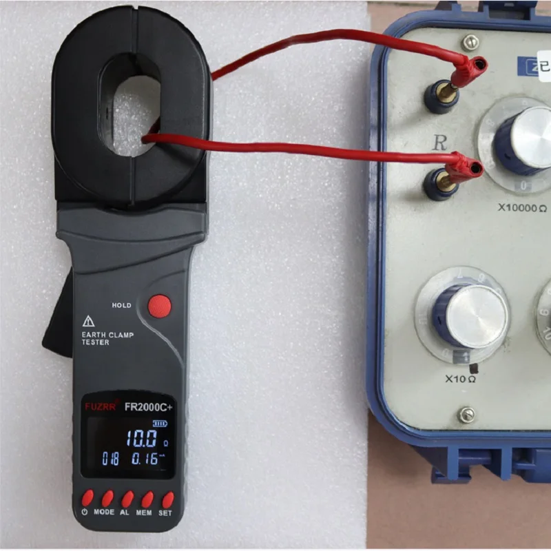 Fr2000C + Misuratore Di Resistenza Di Terra Multifunzione 0-1200Ω Tester Di Corrente Di Dispersione 0-20A Loop Rilevamento Senza Contatto Stazione Di 