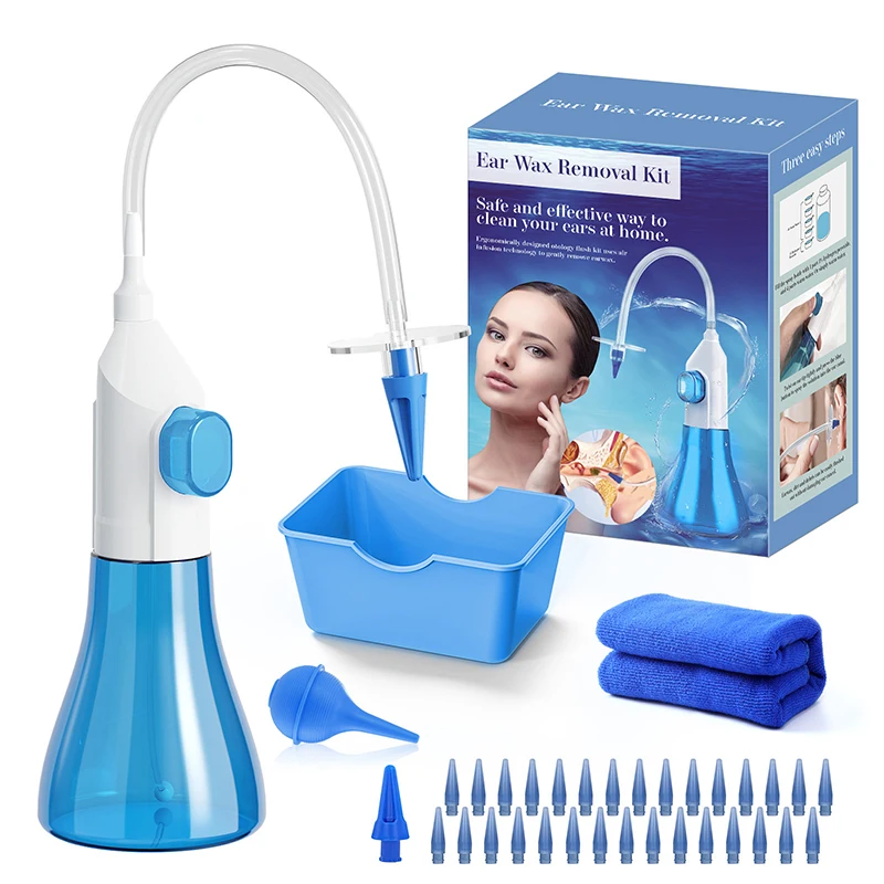 

Ear Wax Removal Tool Manual Ear Irrigation Flushing System Ear Cleaning Washer Kit Safe and Effective Ear Cleaner for Adults kid