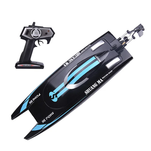 2.4G Remote Control Speedboat High Speed Racing Boat Waterproof Rechargeable Model Electric Radio  Control Gifts Toys for Boys 3